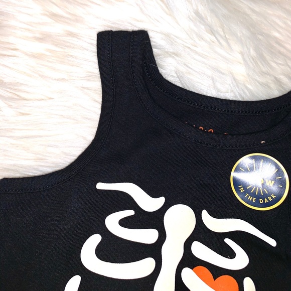 Cat & Jack Black Halloween Glow in Dark One Piece - Picture 4 of 8